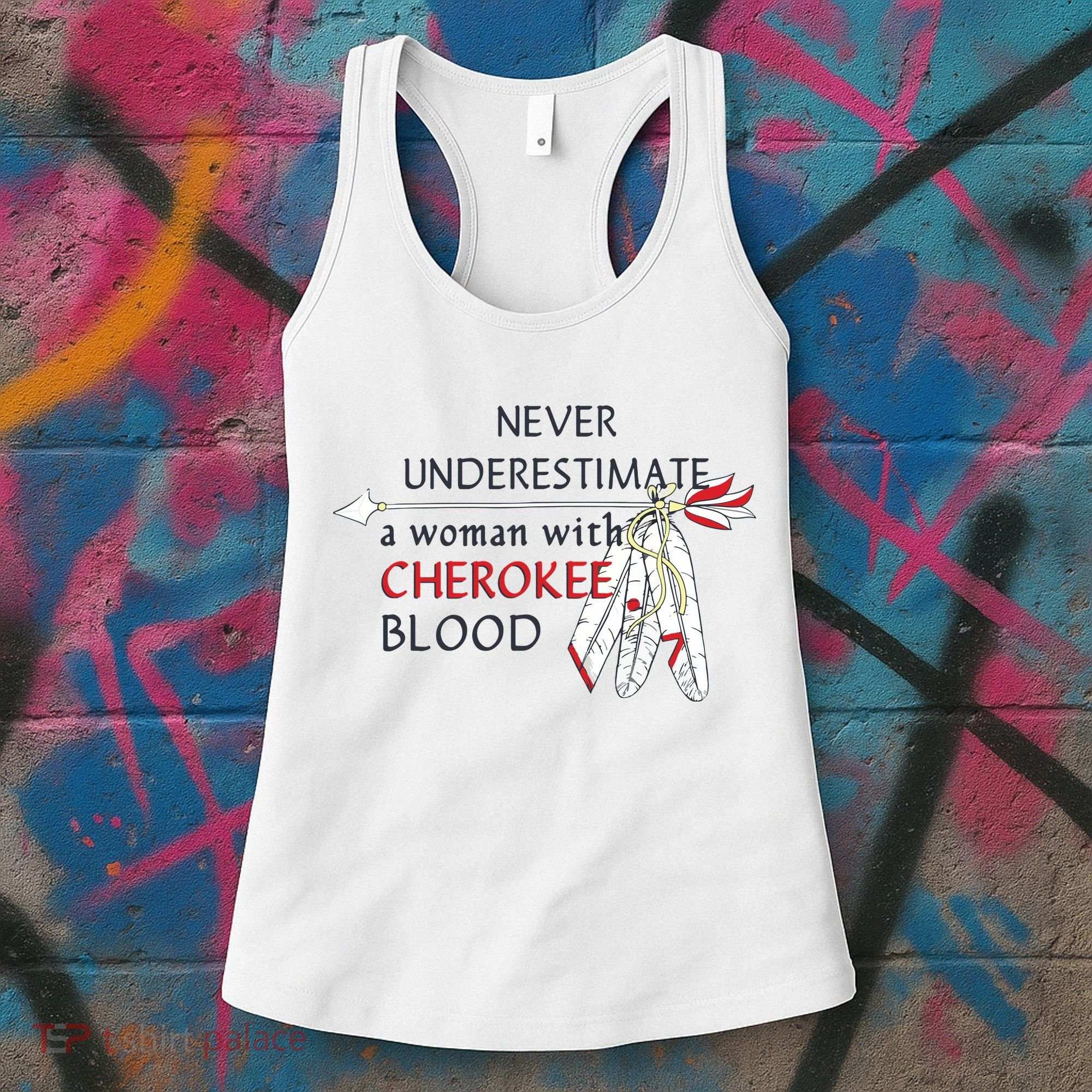Woman With Cherokee Blood Native American Women's Tank Top