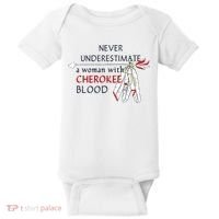 Woman With Cherokee Blood Native American Baby Bodysuit thumb 0