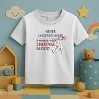 Woman With Cherokee Blood Native American Toddler T-Shirt thumb 3