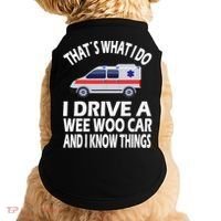 Wee Woo Car Funny Paramedic Doggie Tank thumb 0