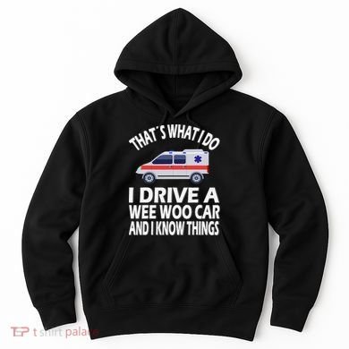 Wee Woo Car Funny Paramedic Hoodie