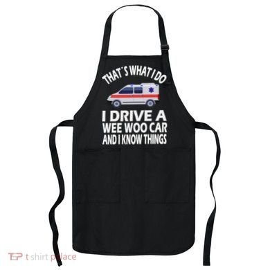 Wee Woo Car Funny Paramedic Apron