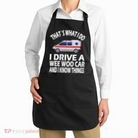 Wee Woo Car Funny Paramedic Apron thumb 2