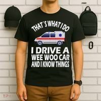 Wee Woo Car Funny Paramedic T-Shirt thumb 6