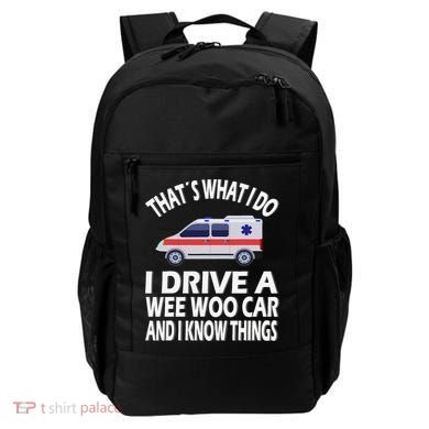 Wee Woo Car Funny Paramedic Backpack