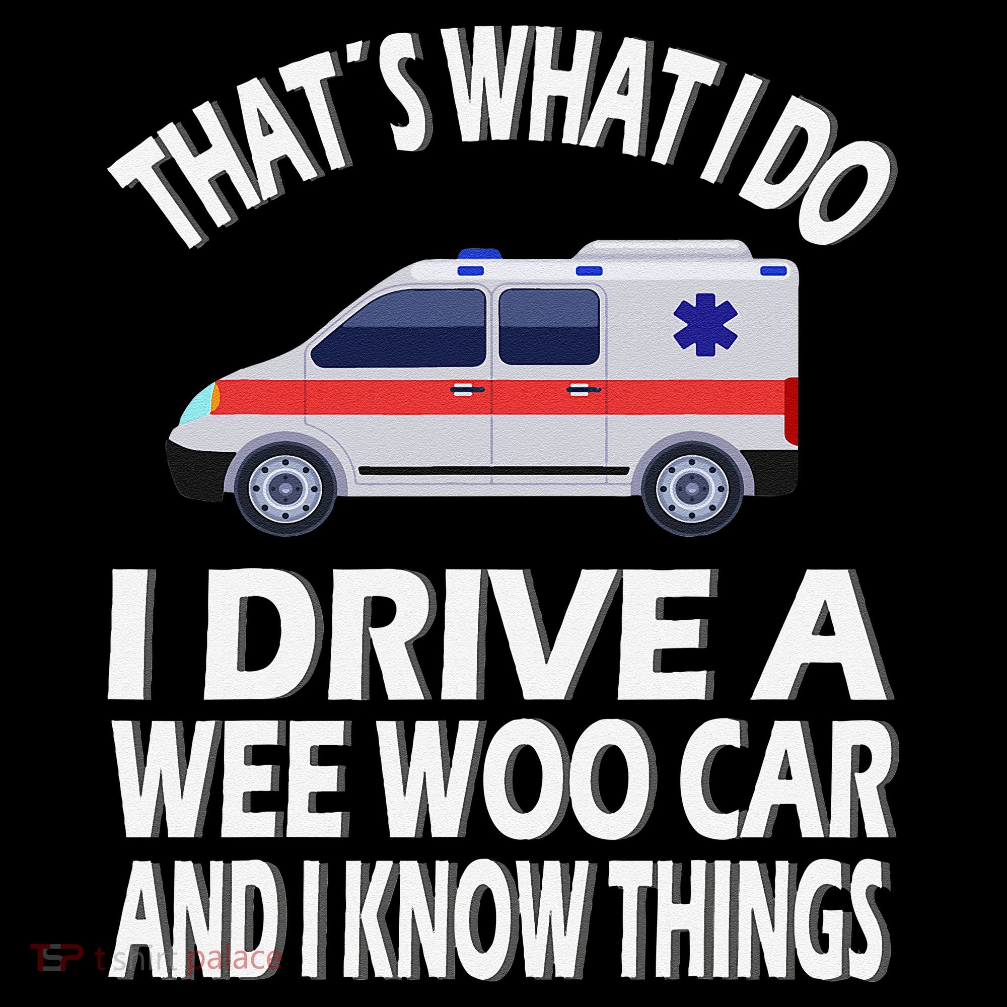 Wee Woo Car Funny Paramedic Backpack