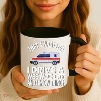 Wee Woo Car Funny Paramedic Coffee Mug thumb 3