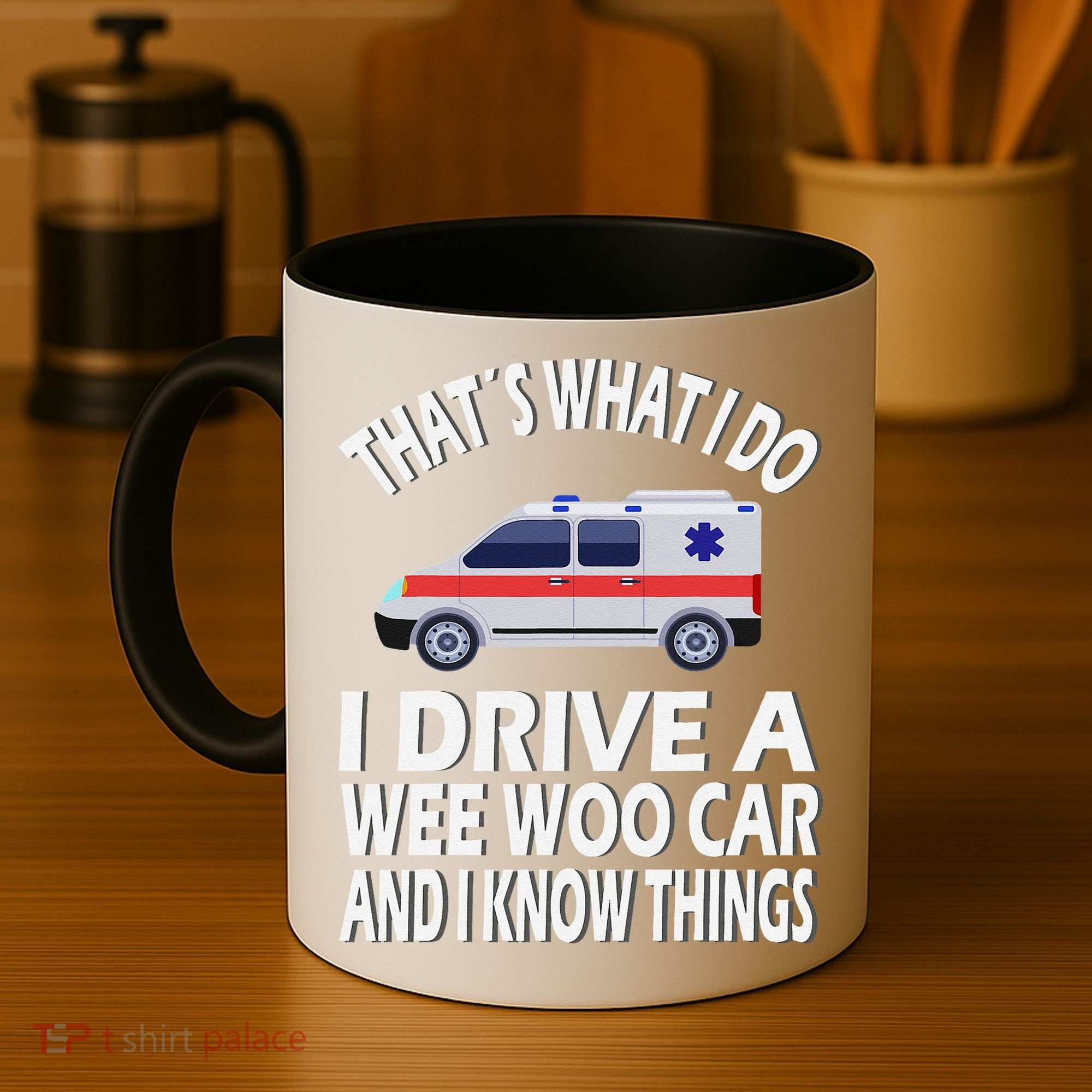 Wee Woo Car Funny Paramedic Coffee Mug