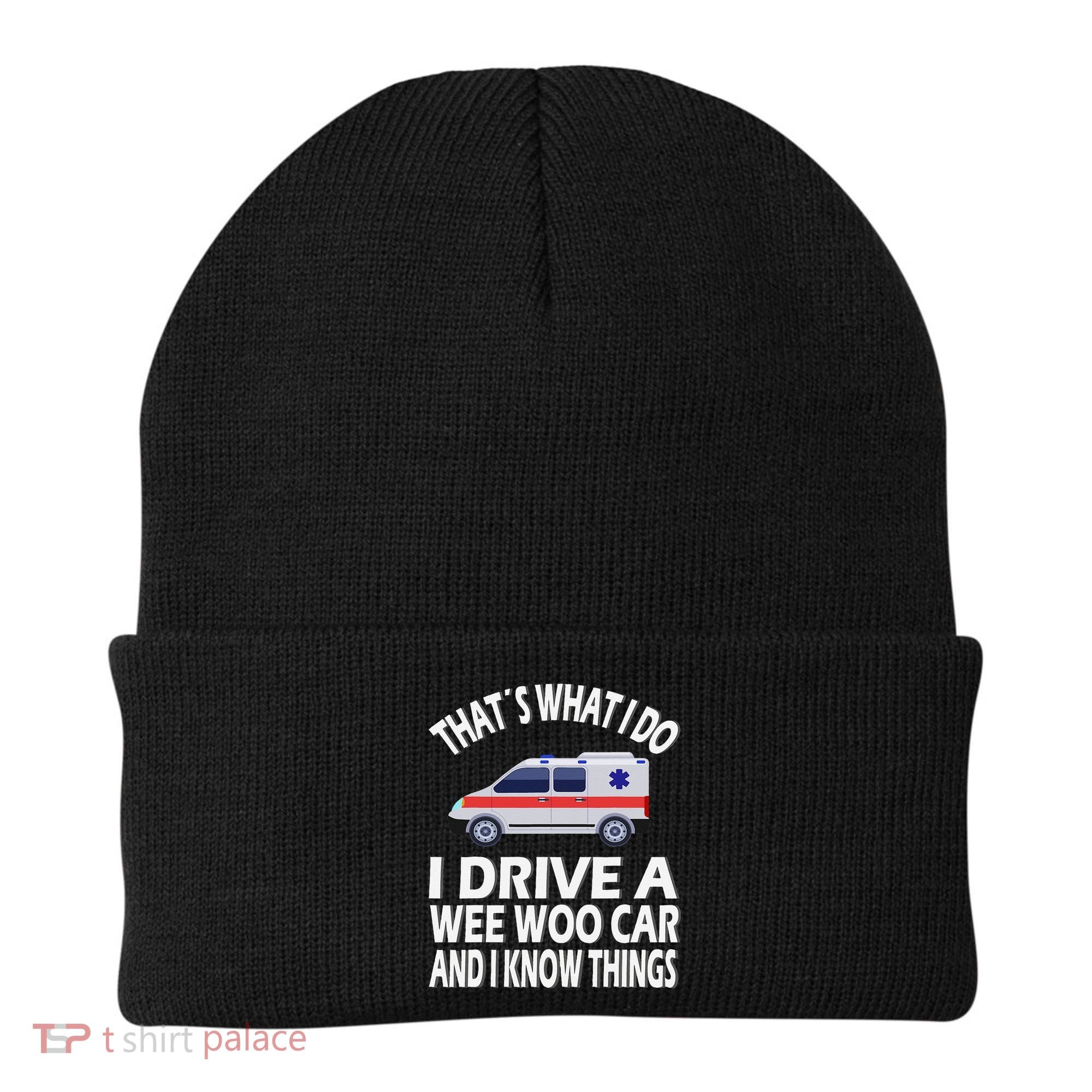 Wee Woo Car Funny Paramedic Beanie