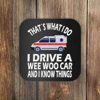 Wee Woo Car Funny Paramedic Coaster thumb 0