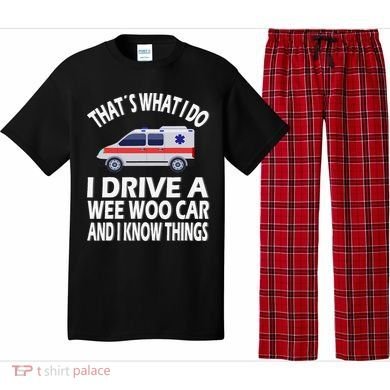 Wee Woo Car Funny Paramedic Pajama Set