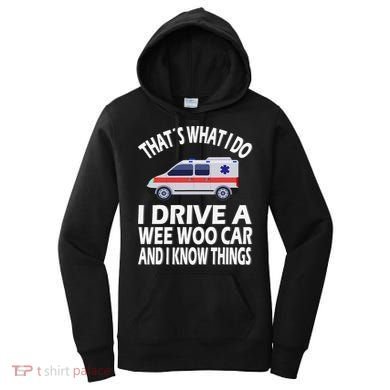 Wee Woo Car Funny Paramedic Women's Hoodie