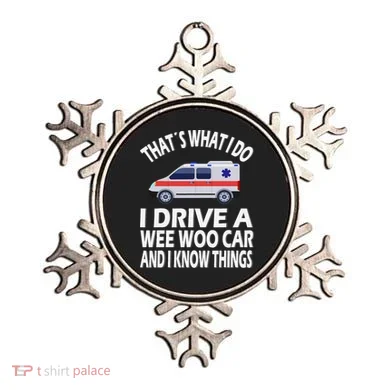 Wee Woo Car Funny Paramedic Ornament