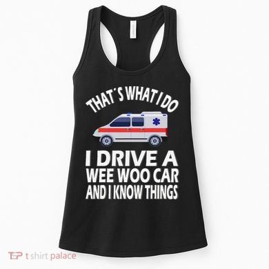 Wee Woo Car Funny Paramedic Women's Tank Top