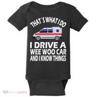 Wee Woo Car Funny Paramedic Baby Bodysuit thumb 0