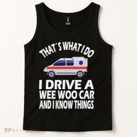Wee Woo Car Funny Paramedic Tank Top thumb 2