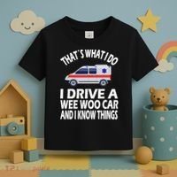 Wee Woo Car Funny Paramedic Toddler T-Shirt thumb 3