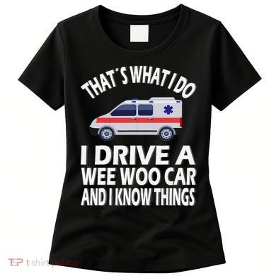 Wee Woo Car Funny Paramedic Women's T-Shirt