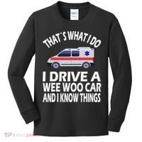 Wee Woo Car Funny Paramedic Kids Long Sleeve Shirt thumb 0