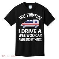 Wee Woo Car Funny Paramedic Kids T-Shirt thumb 0