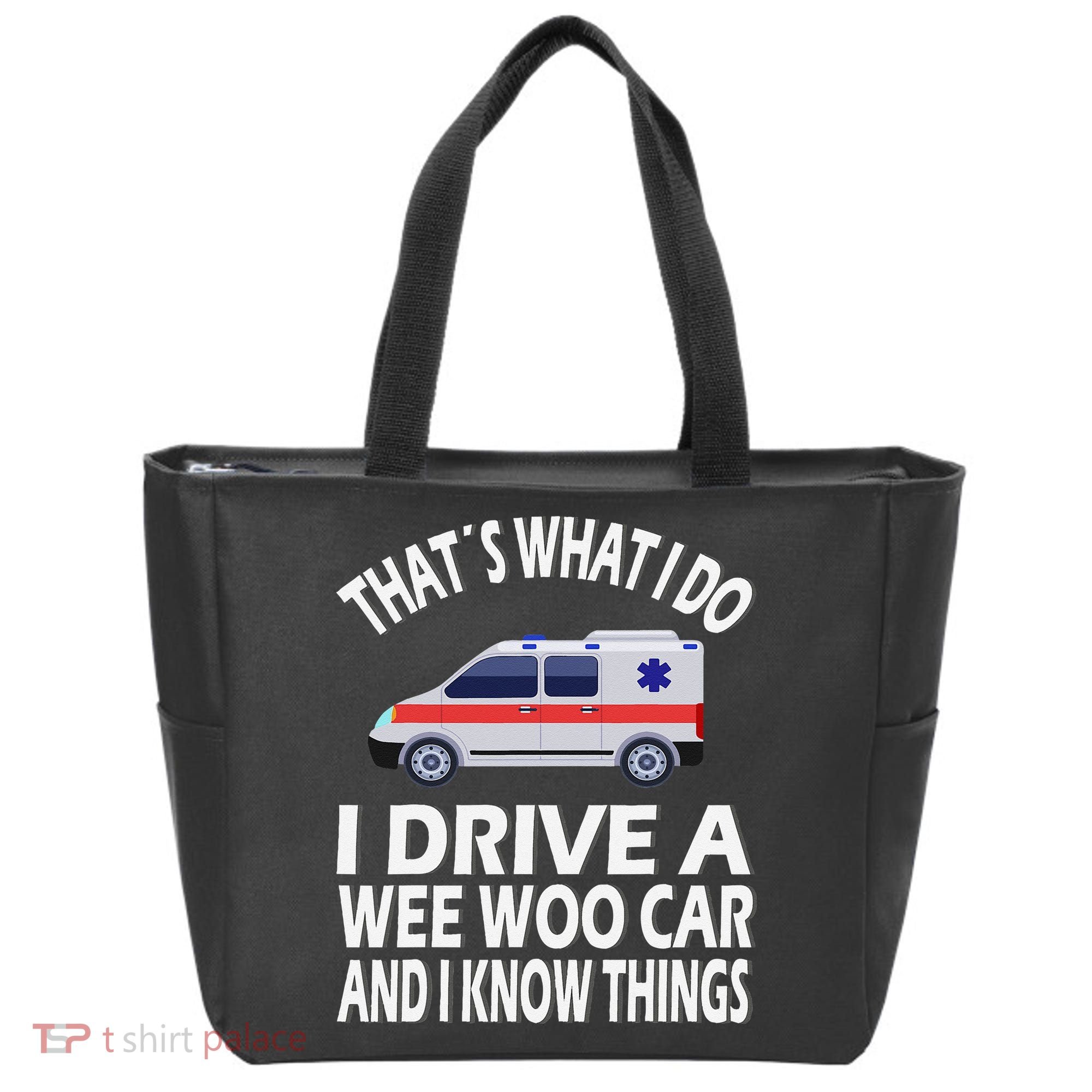 Wee Woo Car Funny Paramedic Tote Bag