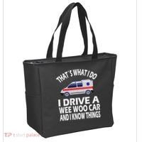 Wee Woo Car Funny Paramedic Tote Bag thumb 2