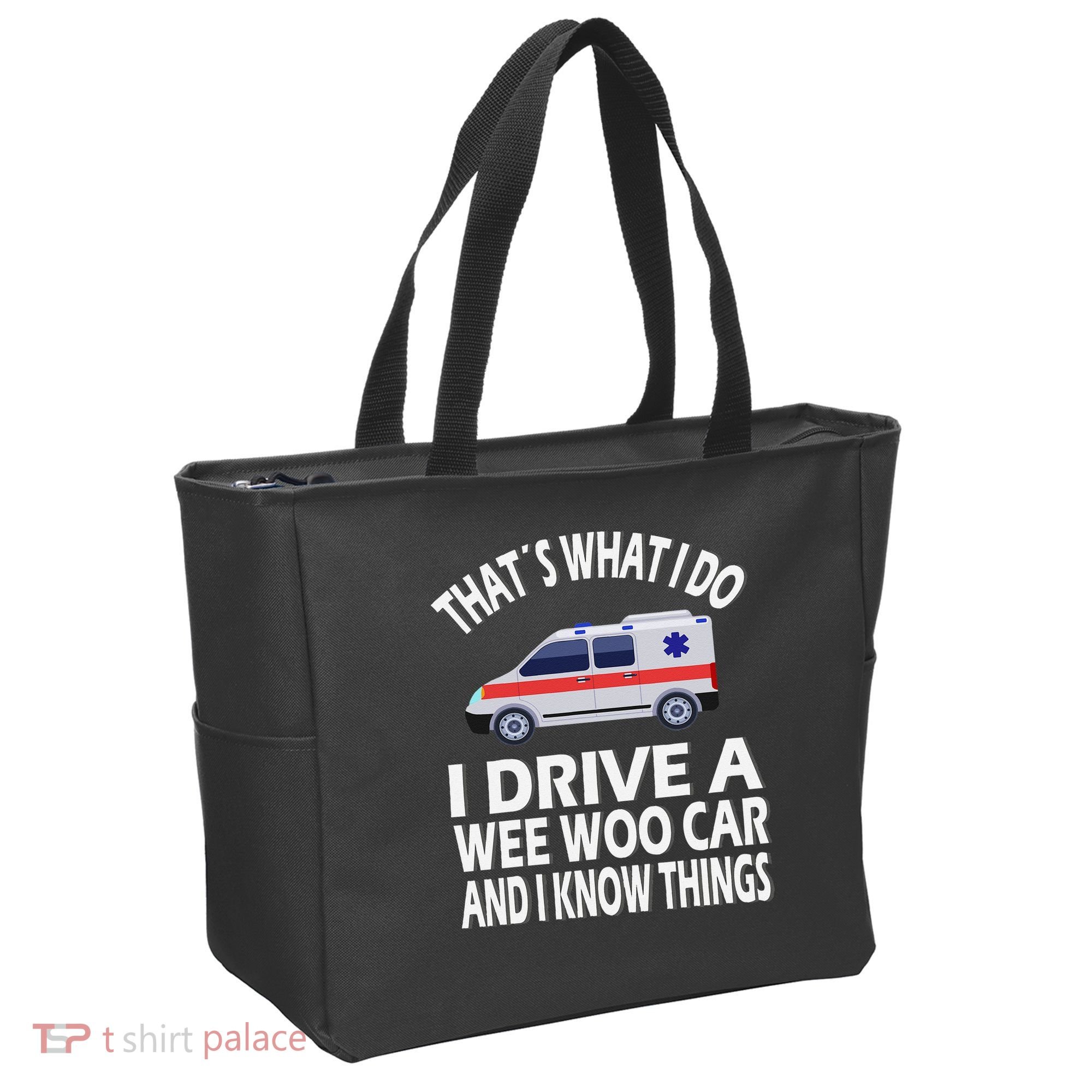 Wee Woo Car Funny Paramedic Tote Bag