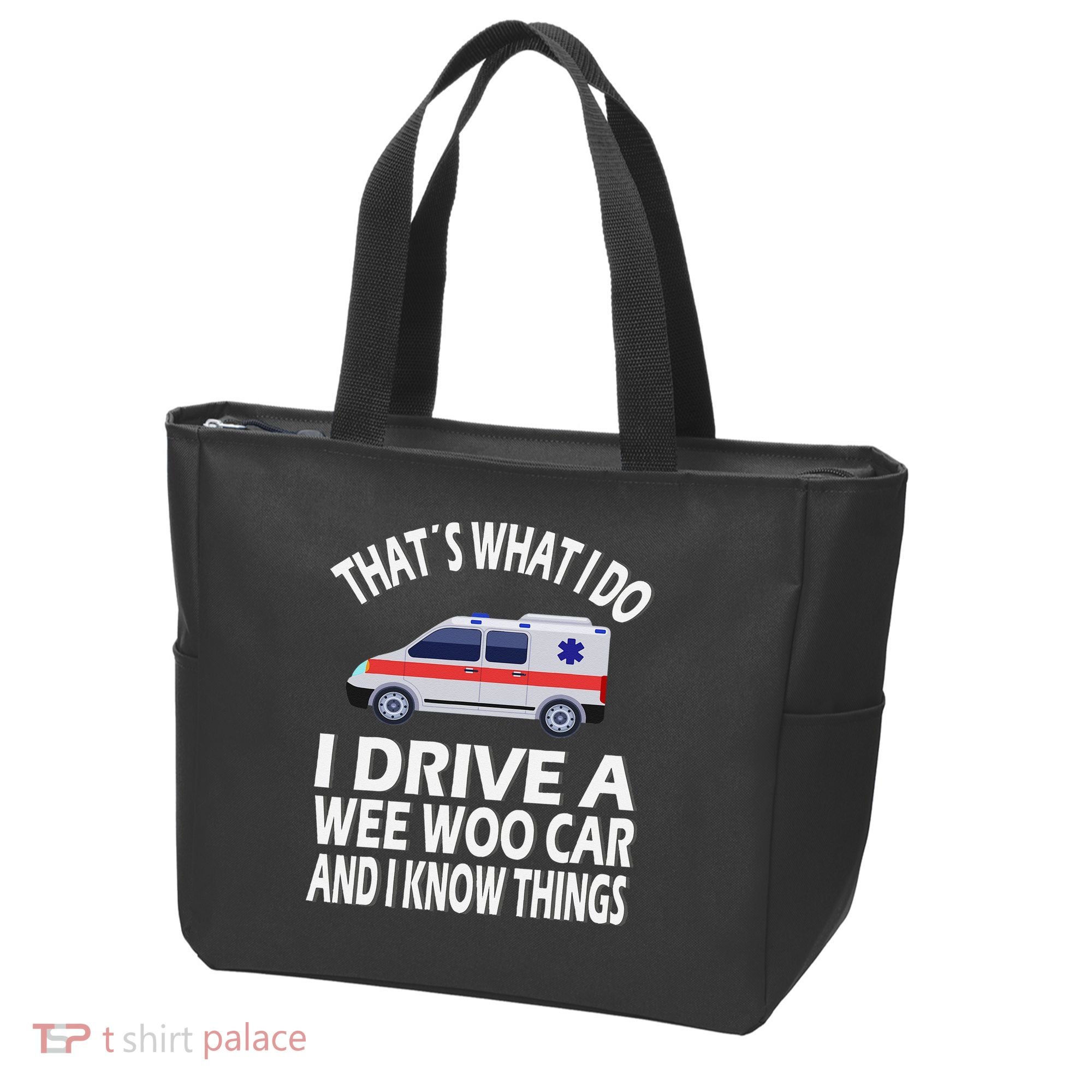 Wee Woo Car Funny Paramedic Tote Bag