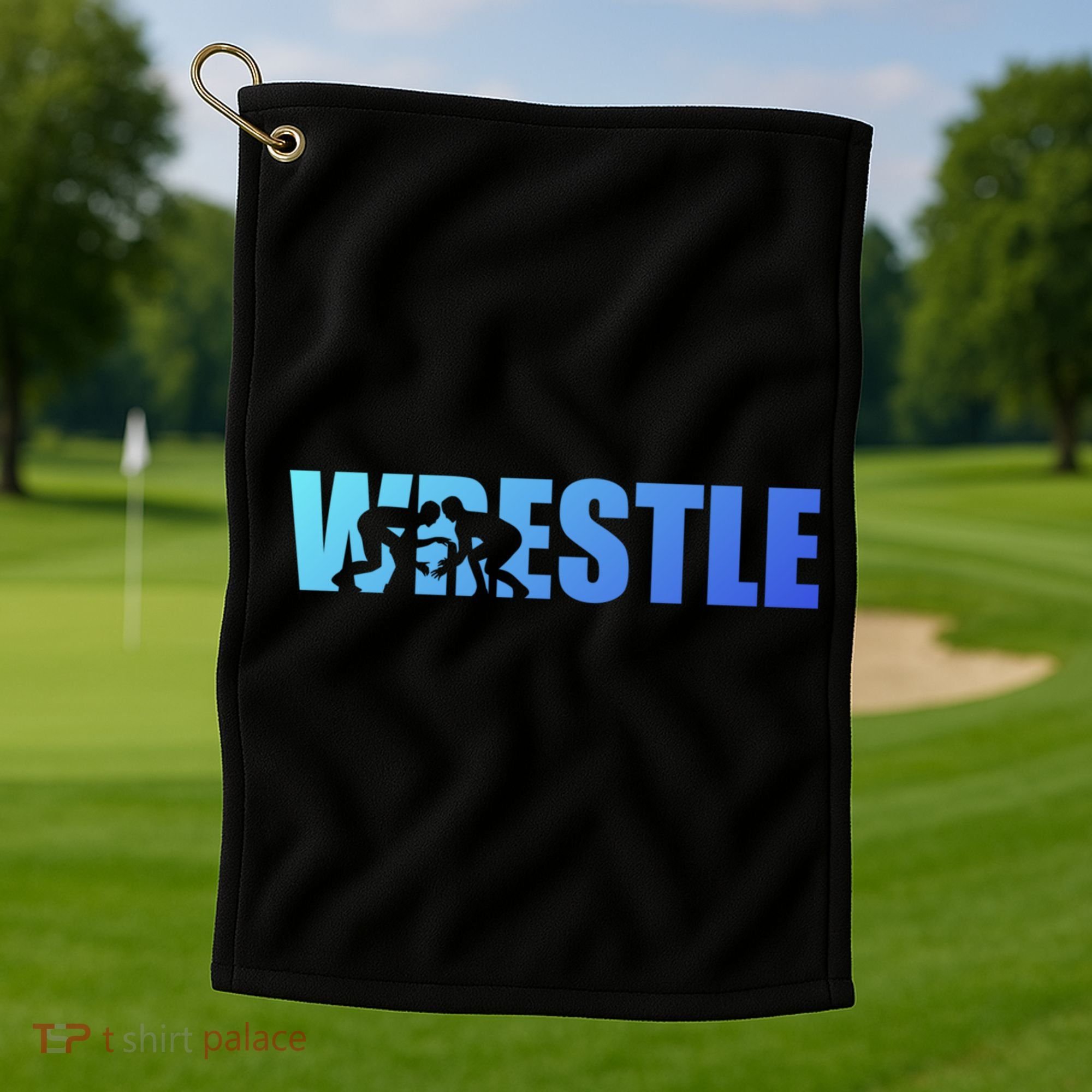 Wrestle Wrestling Cool Gift Golf Towel