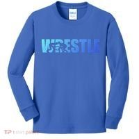 Wrestle Wrestling Cool Gift Kids Long Sleeve Shirt thumb 0