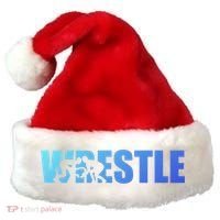 Wrestle Wrestling Cool Gift Santa Hat thumb 0