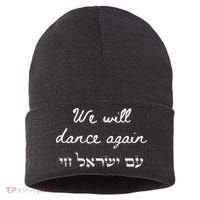 We Will Dance Again Retro 70s Style Sustainable Knit Beanie thumb 0