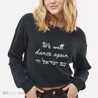 We Will Dance Again Retro 70s Style Cropped Pullover Crew thumb 2