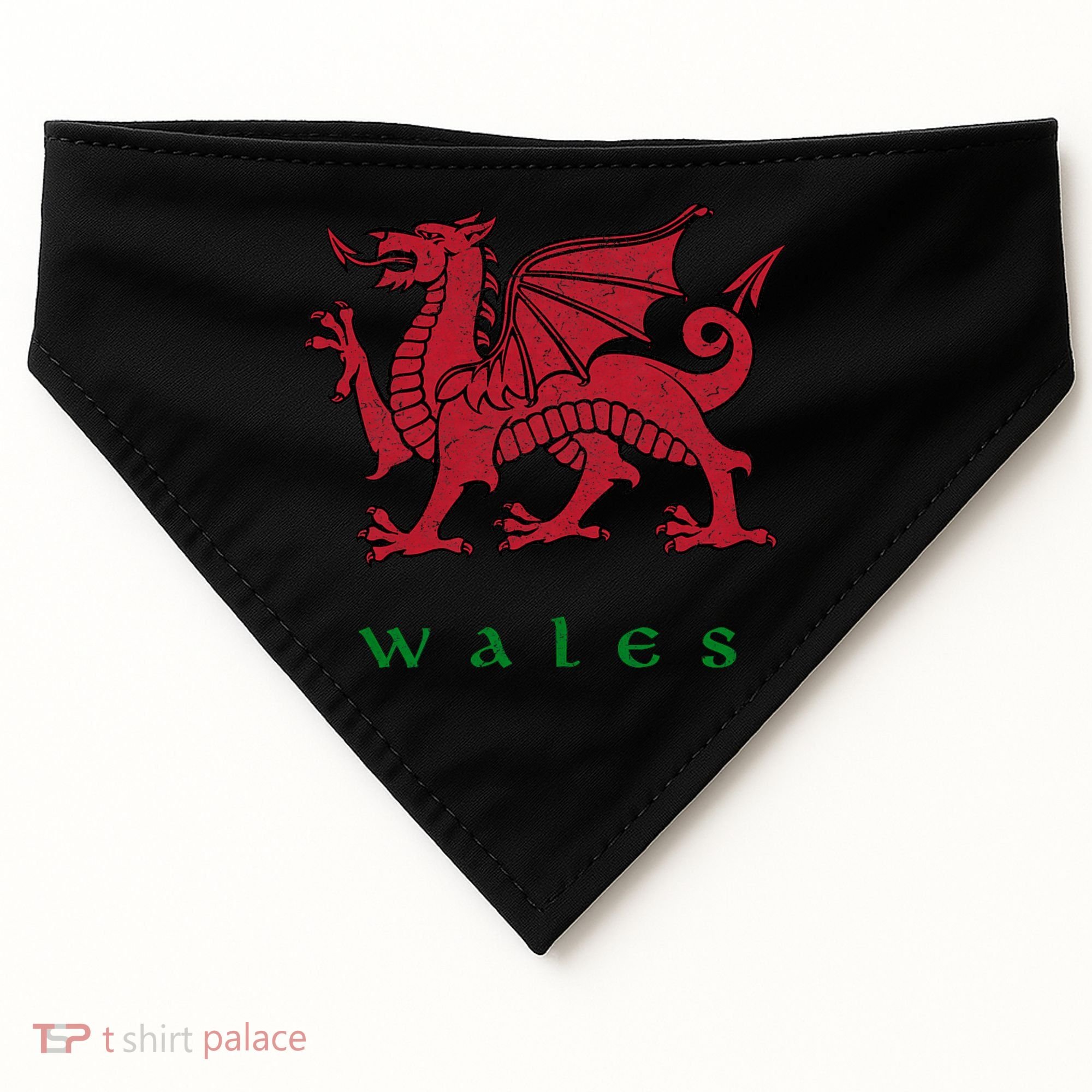 Wales Welsh Dragon USA-Made Doggie Bandana