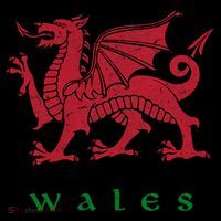 Wales Welsh Dragon USA-Made Doggie Bandana thumb 2