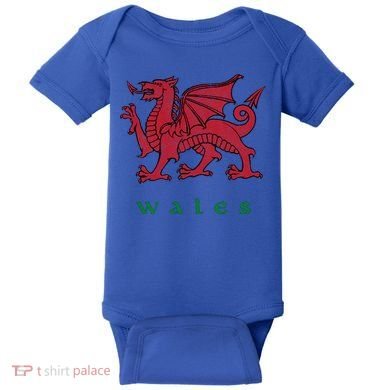Wales Welsh Dragon Baby Bodysuit