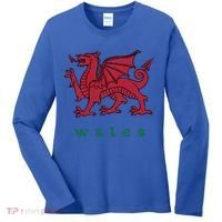 Wales Welsh Dragon Women's Long Sleeve Shirt thumb 0