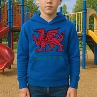 Wales Welsh Dragon Kids Hoodie thumb 2