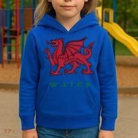 Wales Welsh Dragon Kids Hoodie thumb 3
