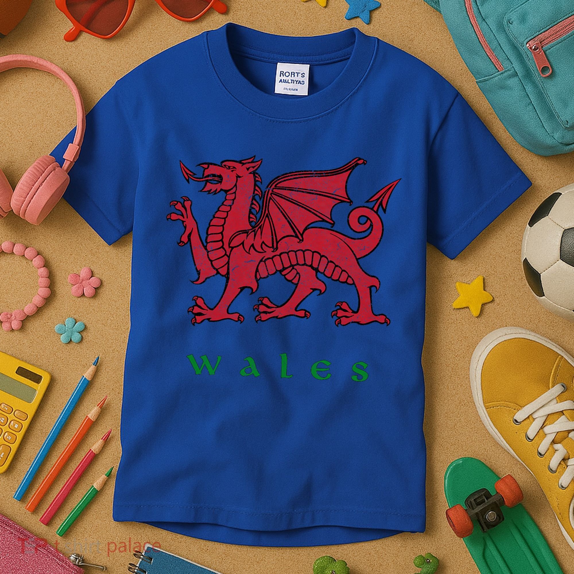 Wales Welsh Dragon Kids T-Shirt