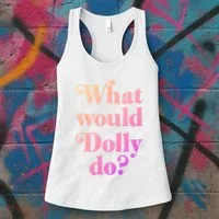 What Would Dolly Do Funny Dolly Women's Tank Top thumb 3