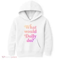 What Would Dolly Do Funny Dolly Kids Hoodie thumb 0