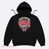 What Would Dolly Do? Butterfly And Heart Hoodie thumb 0