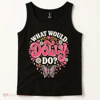 What Would Dolly Do? Butterfly And Heart Tank Top thumb 2