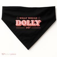 What Would Dolly Do Wwdd The Original USA-Made Doggie Bandana thumb 0
