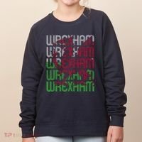 Wrexham Wales Dragon Welsh Flag Sports Merchandise Women's Sweatshirt thumb 0