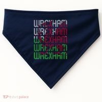 Wrexham Wales Dragon Welsh Flag Sports Merchandise USA-Made Doggie Bandana thumb 0