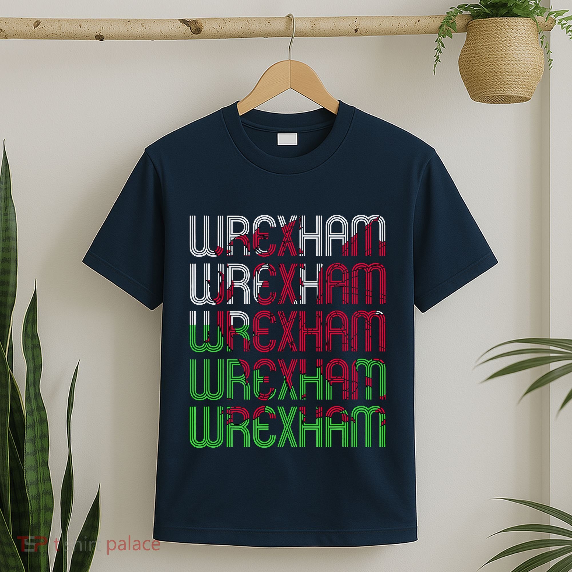 Wrexham Wales Dragon Welsh Flag Sports Merchandise T-Shirt