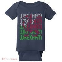 Wrexham Wales Dragon Welsh Flag Sports Merchandise Baby Bodysuit thumb 0