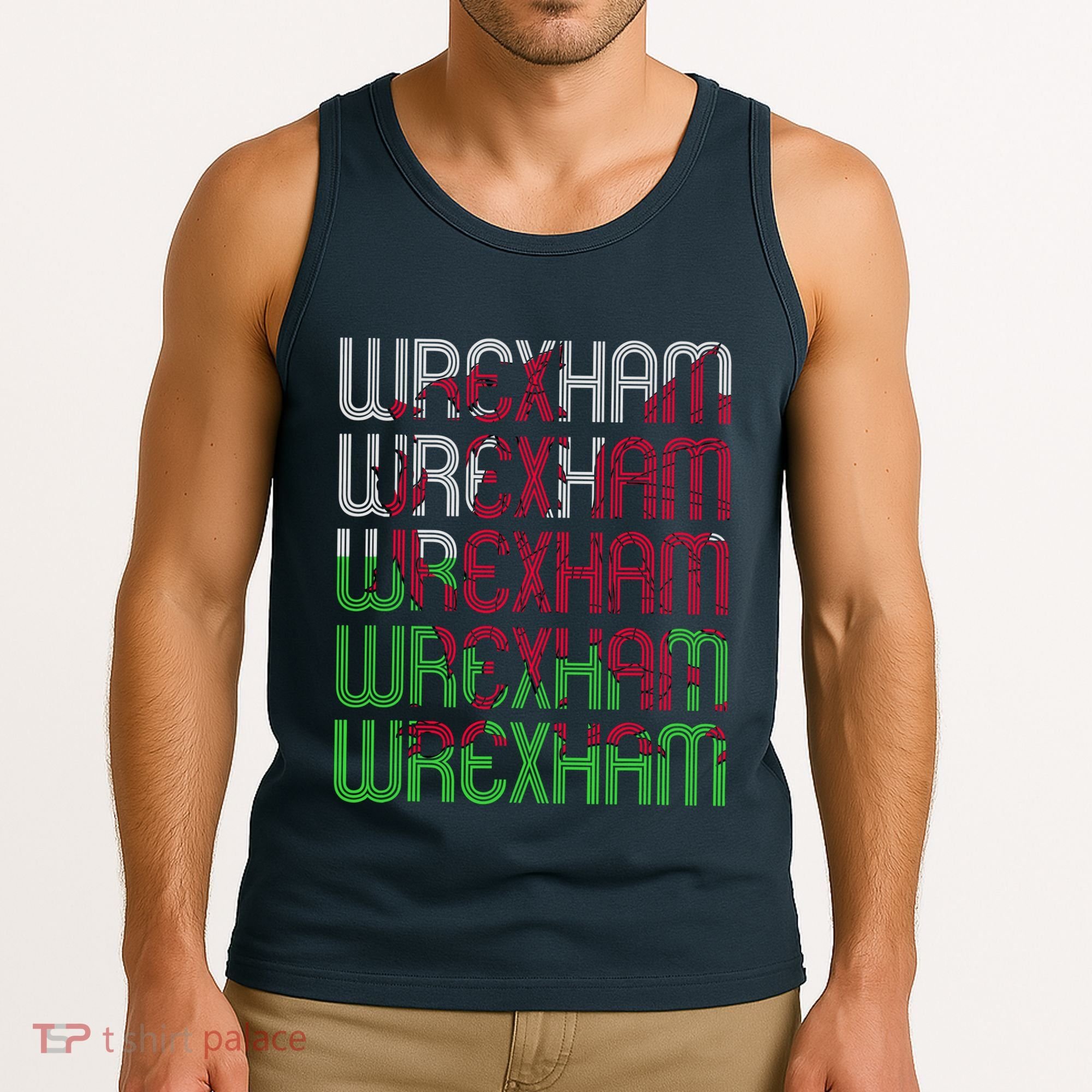 Wrexham Wales Dragon Welsh Flag Sports Merchandise Tank Top